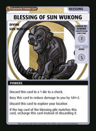 Blessing Of Sun Wukong - Custom Card