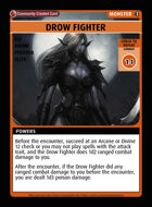 Drow Fighter - Custom Card