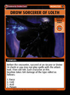 Drow Sorcerer Of Lolth - Custom Card