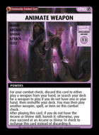 Animate Weapon - Custom Card