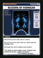 Blessing Of Varnigan - Custom Card