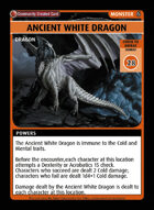 Ancient White Dragon - Custom Card