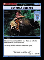 Guy On A Buffalo - Custom Card