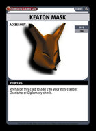 Keaton Mask - Custom Card