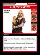 Albrecht Captive - Custom Card