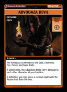 Advodaza Devil - Custom Card
