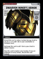 Dwarven Miner's Armor - Custom Card