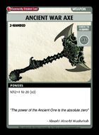 Ancient War Axe - Custom Card