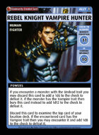 Rebel Knight Vampire Hunter - Custom Card