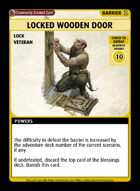 Locked Wooden Door - Custom Card