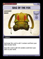 Bag Of The Fox - Custom Card