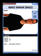 Adult Human (male) - Custom Card