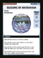 Blessing Of Matravash - Custom Card
