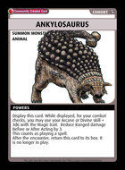 Ankylosaurus - Custom Card