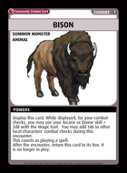 Bison - Custom Card