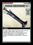 Kickass Greatsword+3 - Custom Card