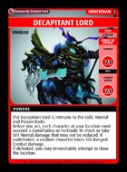 Decapitant Lord - Custom Card