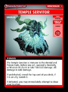 Temple Servitor - Custom Card