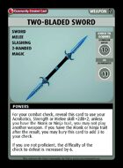Two-bladed Sword - Custom Card