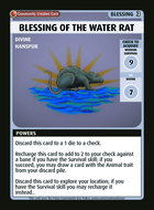 Blessing Of The Water Rat - Custom Card