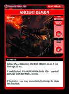 Ancient Demon - Custom Card