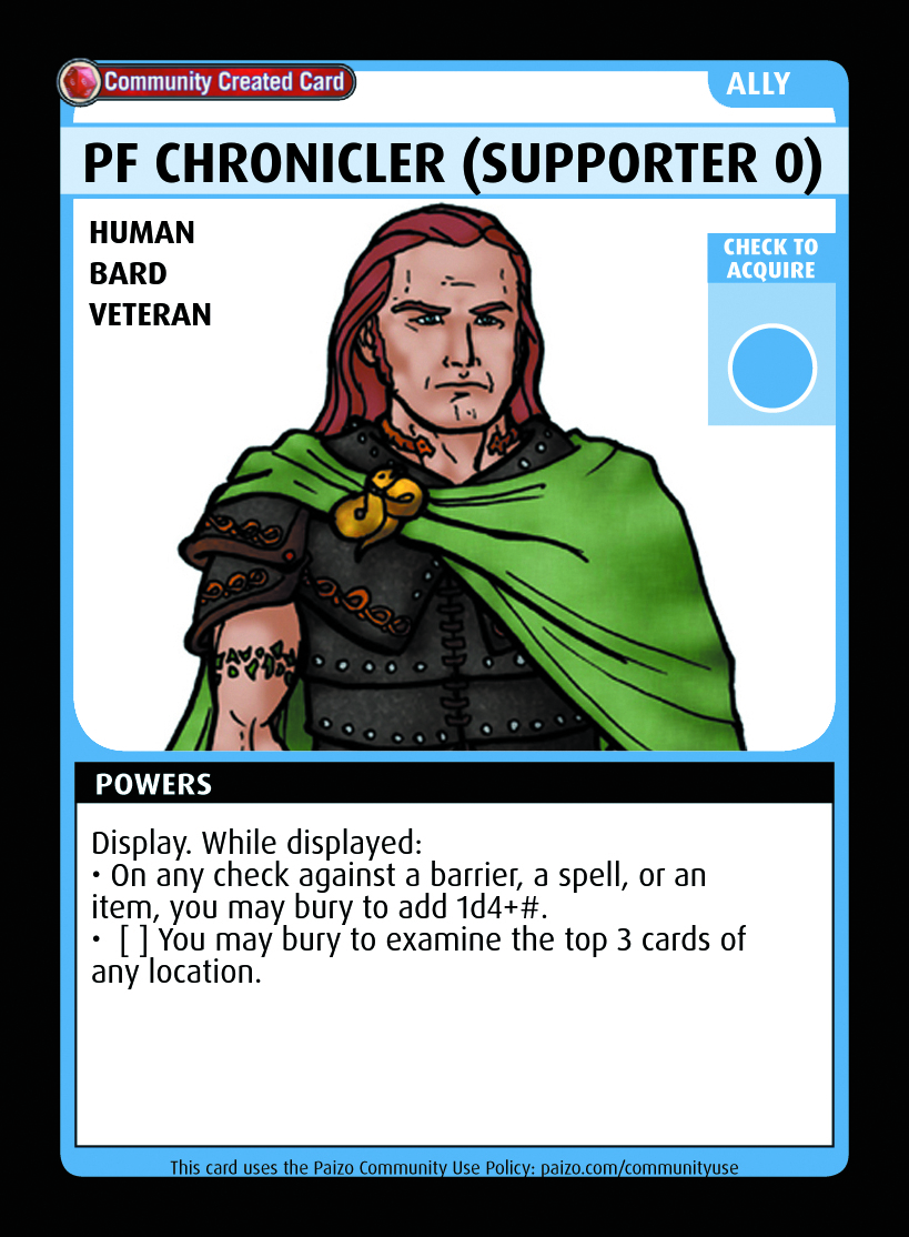 Pf Chronicler (supporter 0) - Custom Card