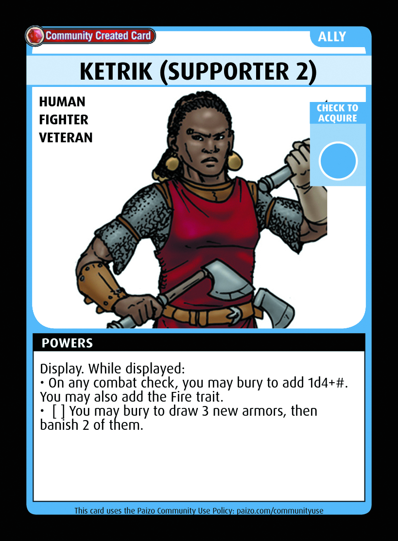 Ketrik (supporter 2) - Custom Card