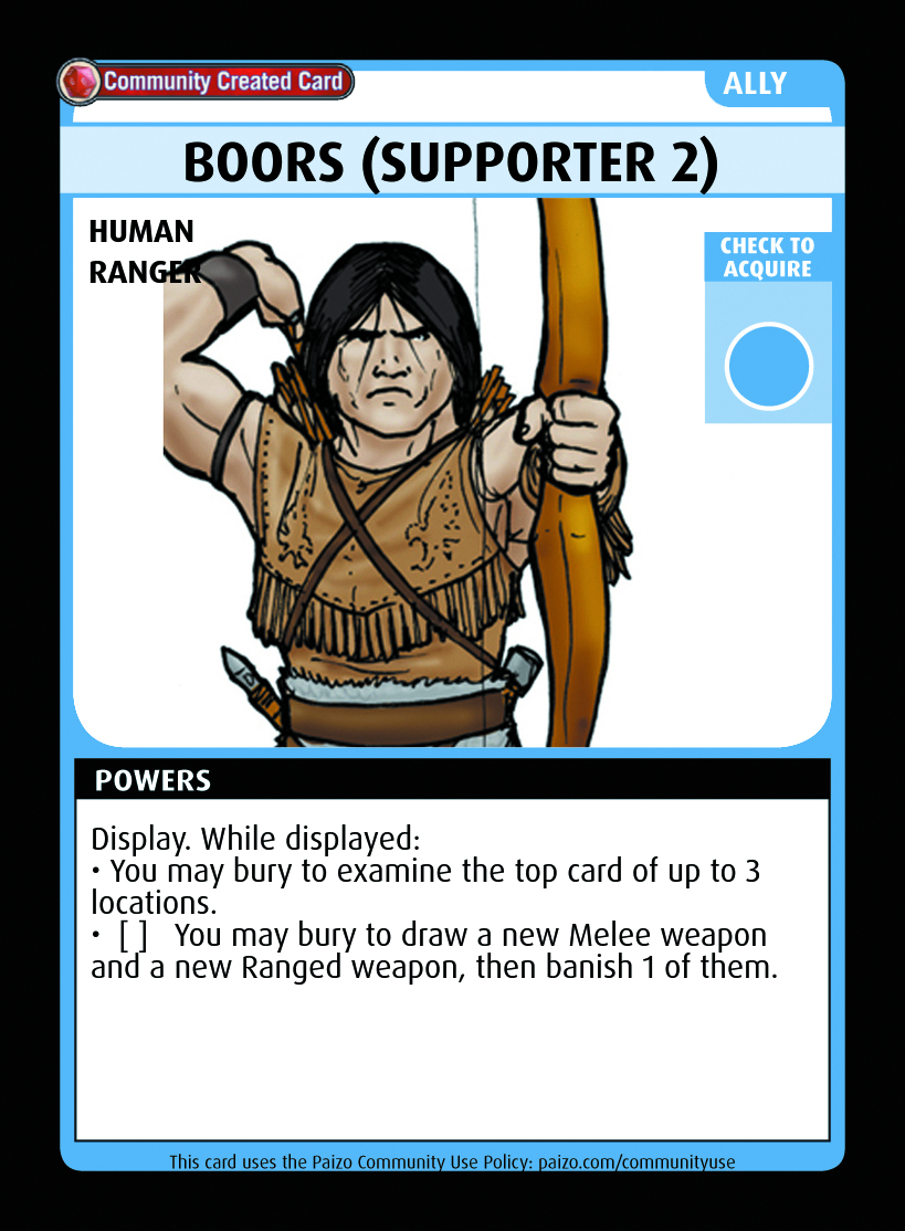 Boors (supporter 2) - Custom Card