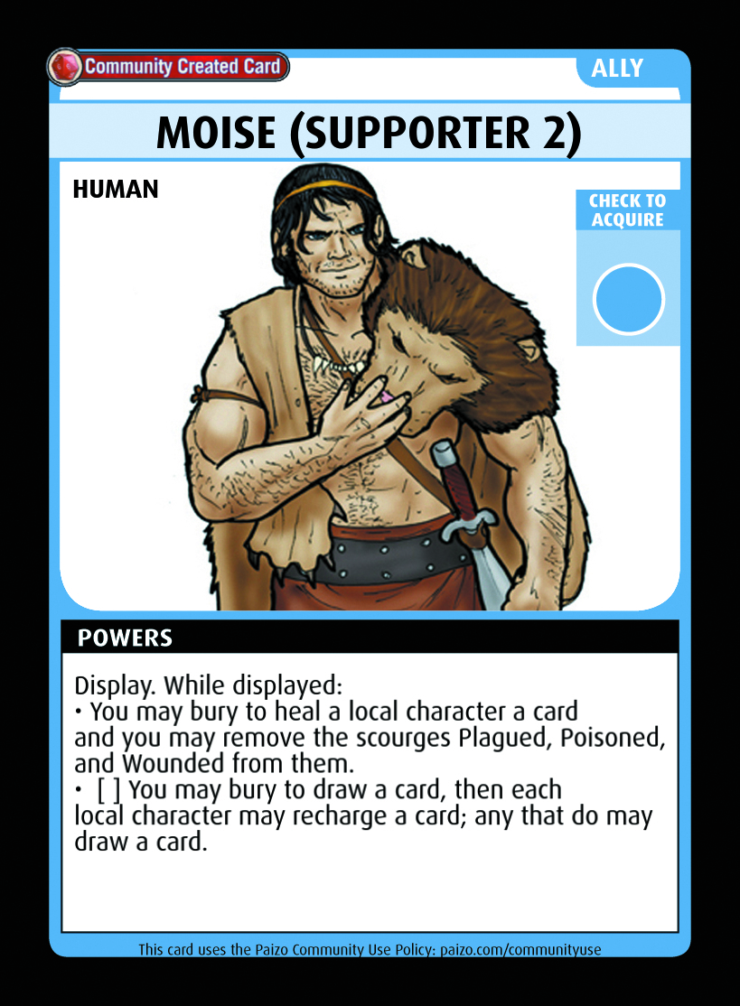 Moise (supporter 2) - Custom Card
