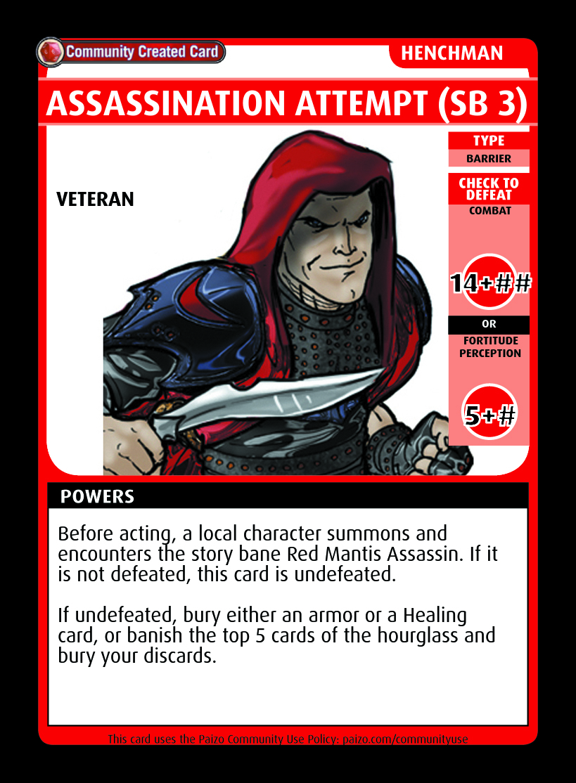 Assassination Attempt (sb 3) - Custom Card