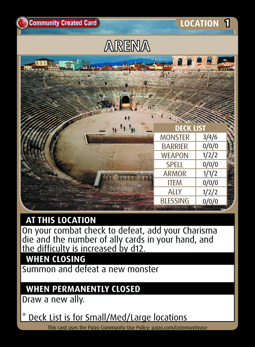 Arena - Custom Card