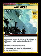 Avalanche - Custom Card