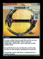 Chakram +1 - Custom Card