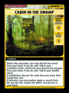 Cabin In The Swamp - Custom Card
