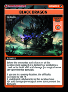 Black Dragon  - Custom Card