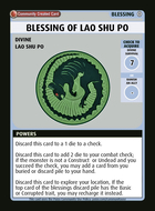 Blessing Of Lao Shu Po - Custom Card