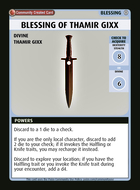Blessing Of Thamir Gixx - Custom Card