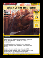 Army Of The Elfs Teleri - Custom Card