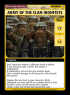Army Of The Clan Ironfists - Custom Card