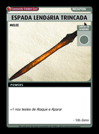 Espada Lendária Trincada - Custom Card
