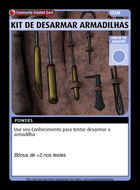 Kit De Desarmar Armadilhas - Custom Card