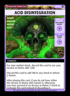 Acid Disintegration - Custom Card