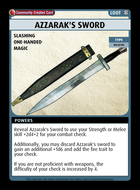 Azzarak's Sword - Custom Card