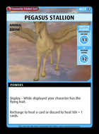 Pegasus Stallion - Custom Card