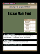 Bazaar Main Tent - Custom Card