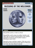 Blessing Of The Welcomer - Custom Card