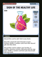 Sign Of The Healthy Life - Custom Card
