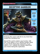 Deceptive Gambler - Custom Card