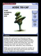 Acidic Tri-cap - Custom Card