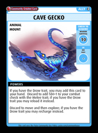 Cave Gecko - Custom Card